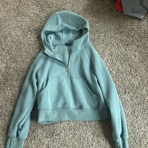 greenish blue hoodie